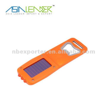 bottle opener solar rechargeable flashlight